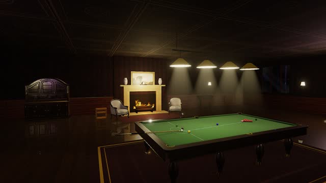 Snooker in the Drawing Room